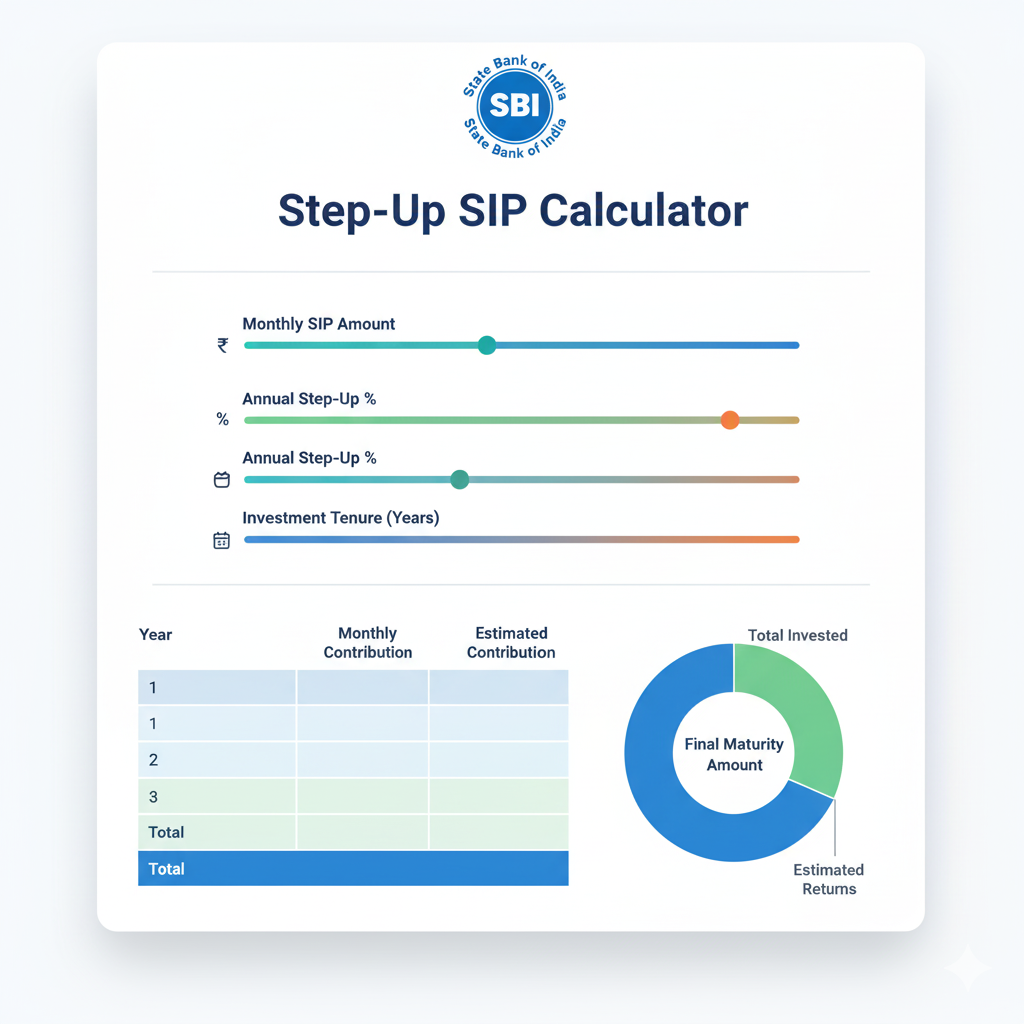 SBI Step Up SIP Calculator