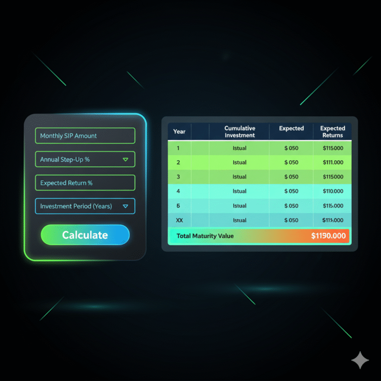 Step Up SIP Calculator with Table